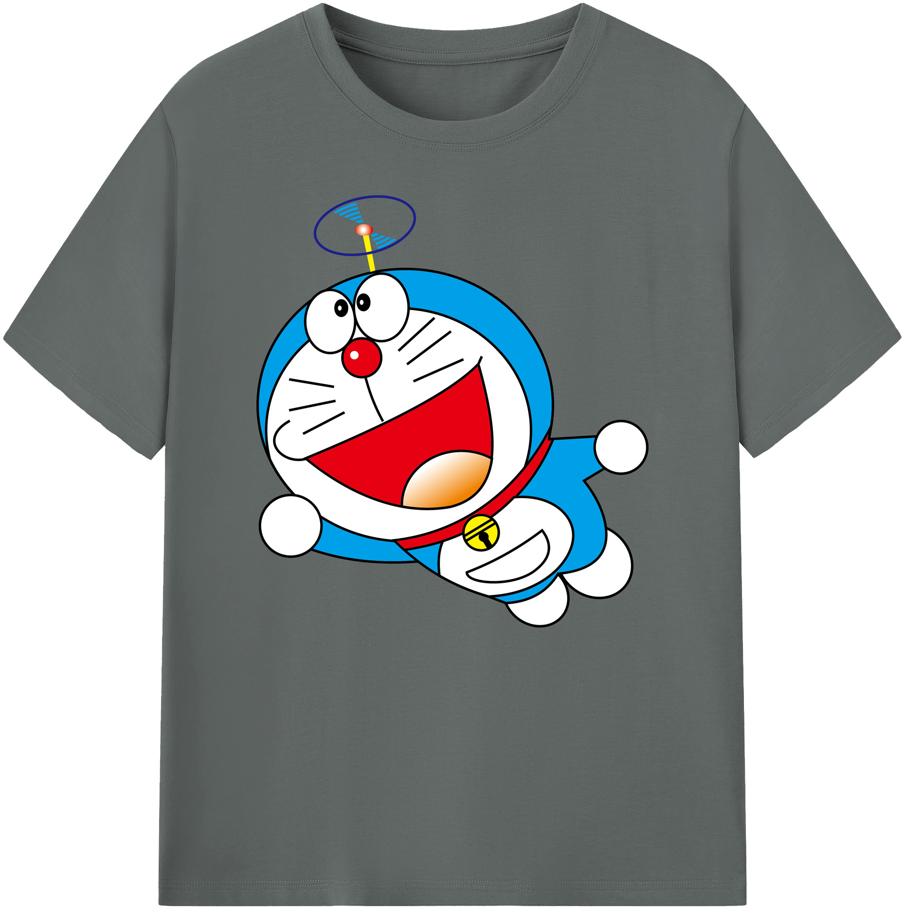 （画像用） ドラえもん Doraemon 綿100％ メンズ半袖Tシャツ｜肌触りやわらか＆通気性